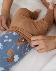 Chestnut Brown Fold Over Legging