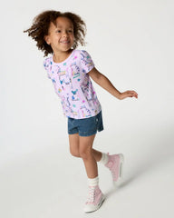 Whiskers & Wags Purple Puff Sleeve Tee