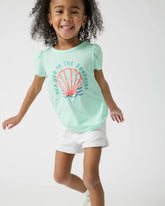 Sparkling Seas Puff Sleeve Tee