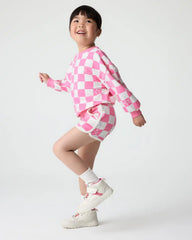 Cheery Checks Pink Dolphin Shorts