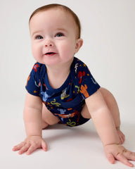 Blue Rancher Roundup Pocket Bodysuit