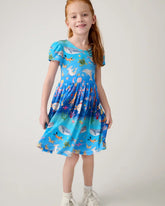 Underwater Discovery Bow Back Skater Dress