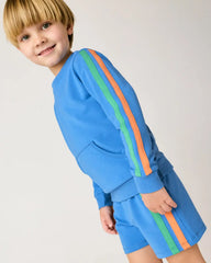 Major Blue Pocket Crewneck