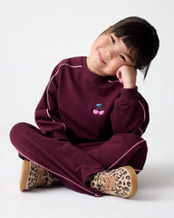 Classic Burgundy Drop Shoulder Crewneck