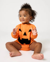 Jack-O'-Lantern Raglan Romper