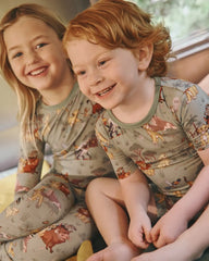 Disney Simba's Safari Two-Piece Short Sleeve & Shorts Pajama Set