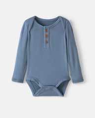 Hazy Blue Henley Bodysuit
