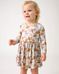 Kaleidoscope Dreams Ribbed Skater Dress with Bodysuit