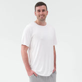 Bright White Men's Short Sleeve Pajama Top