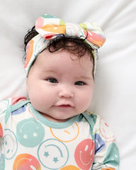 Positive Vibes Luxe Bow Headband