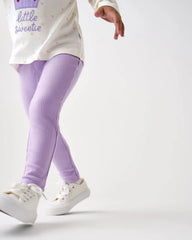 Lilac Haze Ribbed Legging