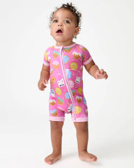 Pink Cookies & Milk Shorty Zippy