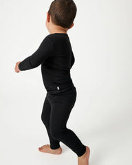 Black Two-Piece Pajama Set