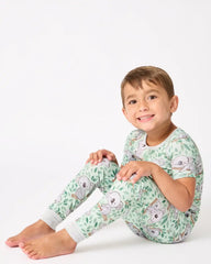 Koala Cuddles Two-Piece Short Sleeve & Pants Pajama Set