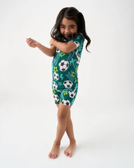 Soccer Stars Two-Piece Short Sleeve & Shorts Pajama Set