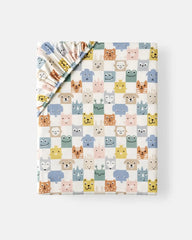 Check Mates Fitted Crib Sheet