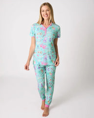 Slumber Club Women's Short Sleeve Pajama Top