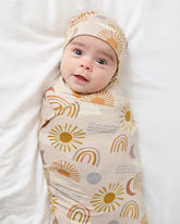 Desert Sunrise Swaddle & Beanie Set
