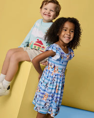 Bluey Dance All Day Flutter Skater Dress