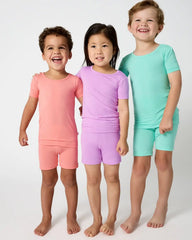 Ocean Mist Two-Piece Short Sleeve & Shorts Pajama Set