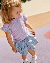 Smiley Face Tiered Skort