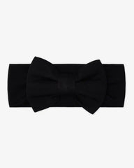 Black Luxe Bow Headband