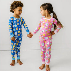Two-Piece Long Sleeve & Pants PJ Set Bundle