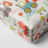 Mini Builders Fitted Crib Sheet