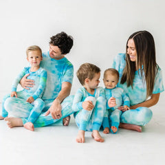 Tidepool Watercolor Women's Short Sleeve Pajama Top