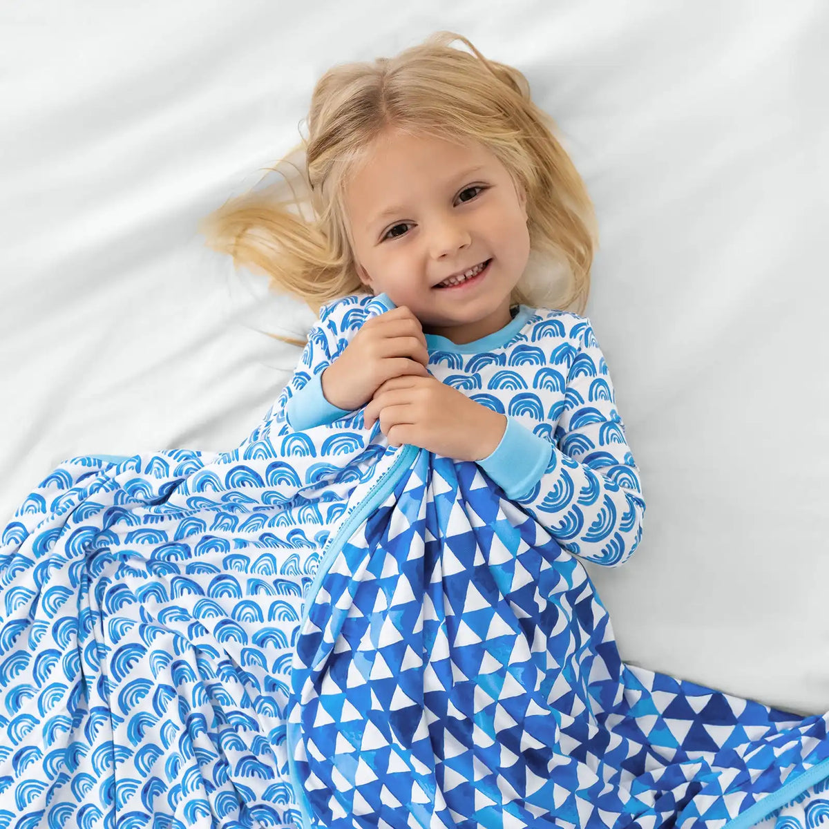 Blue Rainbows Large Cloud Blanket®