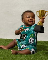 Soccer Stars Pocket Shorty Romper
