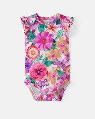 Hibiscus Blooms Flutter Bodysuit