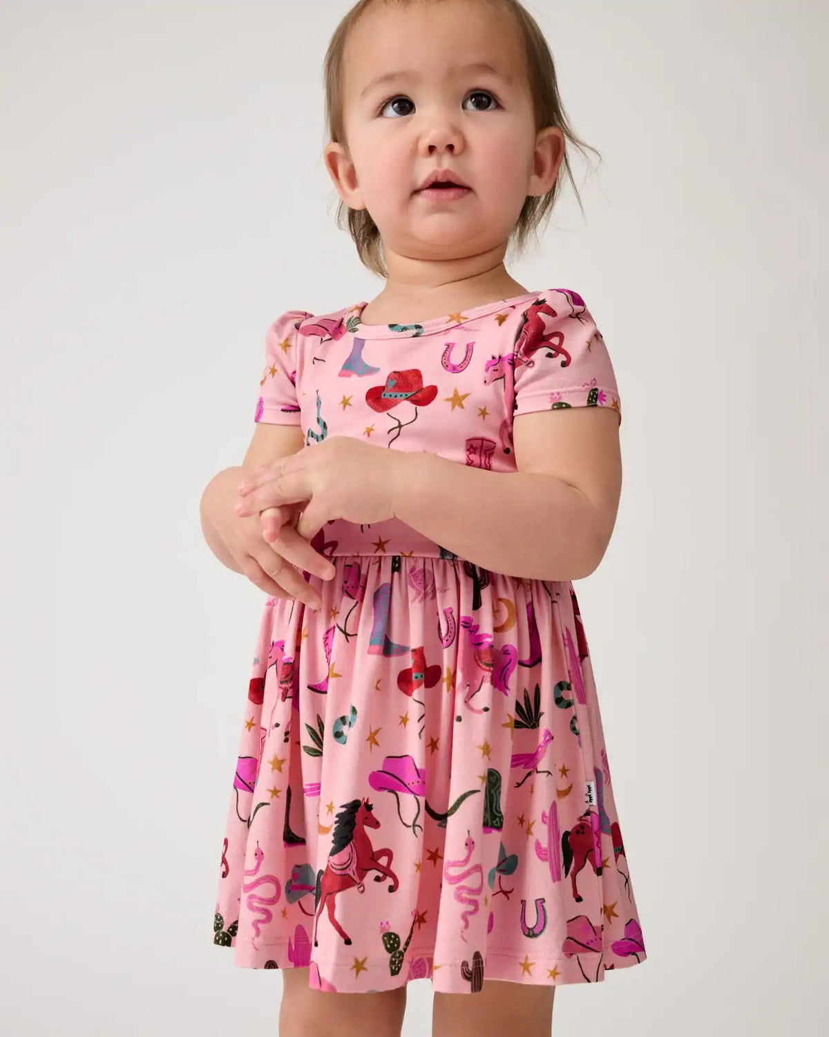 Pink Rancher Roundup Skater Dress with Bodysuit
