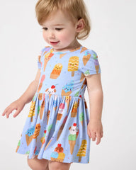 Scoop Squad Skater Dress with Bodysuit