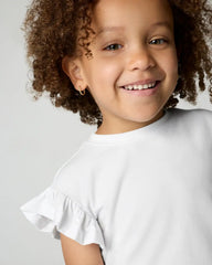 Bright White Flutter Tee