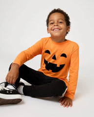 Jack-O'-Lantern Long Sleeve Relaxed Tee
