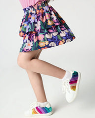 Wild Garden Tiered Skort