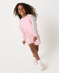 Pink Blossom Pocket Crewneck
