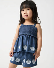 Seashell Cove Smocked Tank & Shorts Set