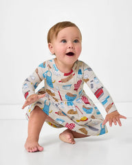Little Chef Twirl Dress with Bodysuit