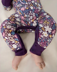 Midnight Petals Crescent Zippy