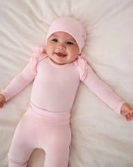 Prima Pink Ribbed Infant Beanie