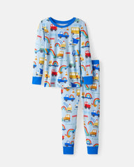 Rainbow Trucks Two-Piece Pajama Set