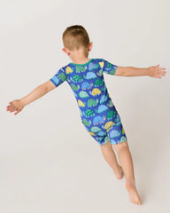 Shell Parade Two-Piece Short Sleeve & Shorts Pajama Set