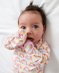 Pastel Rainbows Infant Gown