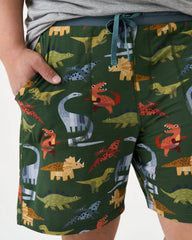 Roar & Explore Green Men's Pajama Shorts