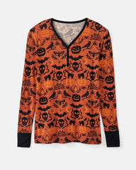 Midnight Mischief Women's Long Sleeve Pajama Top
