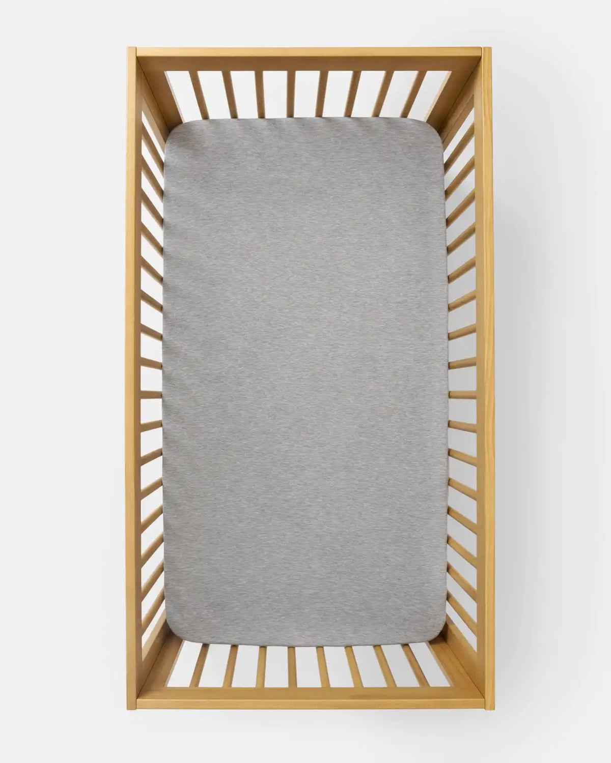 Heather Gray Fitted Crib Sheet