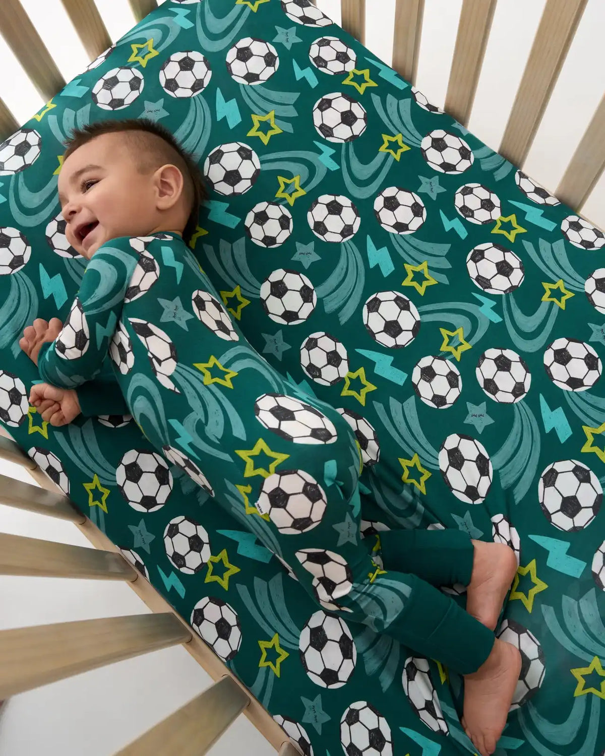 Soccer Stars Fitted Crib Sheet