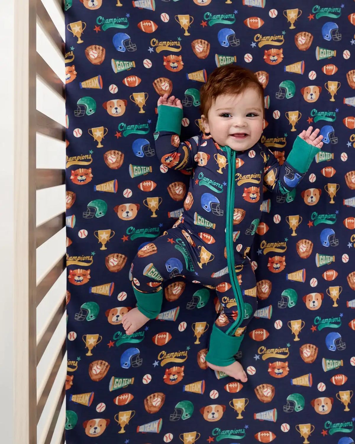 Team Spirit Fitted Crib Sheet